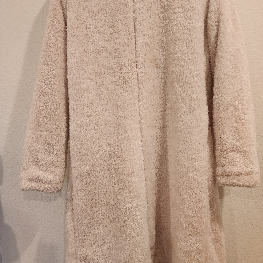 Women's Fuzzy Fleece Lapel Open Front Long Cardigan Coat Faux Fur Warm - Picture 5 of 10